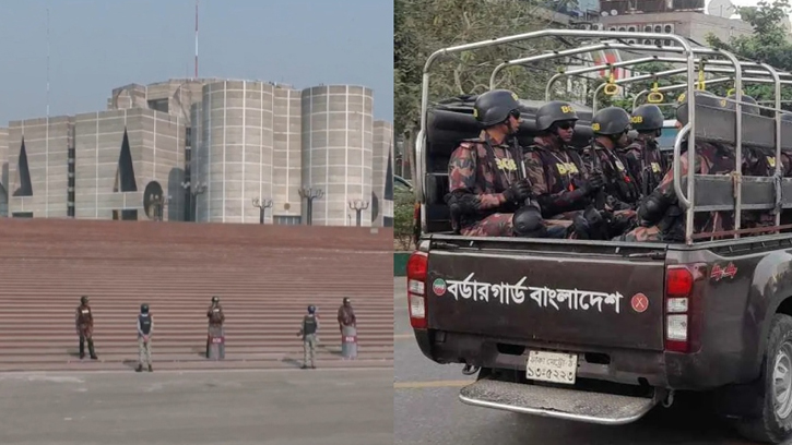 আইনশৃঙ্খলা পরিস্থিতি নিয়ন্ত্রণে ওসমান হাদির জানাজায় বিজিবি