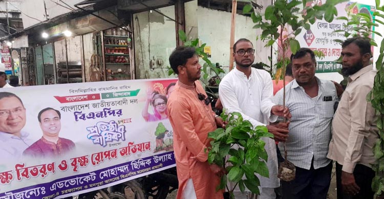 চরফ্যাশনে বিএনপির প্রতিষ্ঠা বার্ষিকীতে  বৃক্ষ রোপন কর্মসূচি 