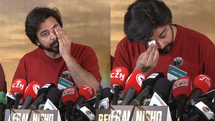 ‘দম’ সিনেমার গল্প বলার সময় অঝোরে কাঁদলেন নিশো