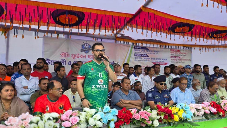ক্রীড়াঙ্গনকে দলীয়করণমুক্ত করে সুস্থ যুবসমাজ গড়ে তুলব: আমিনুল হক