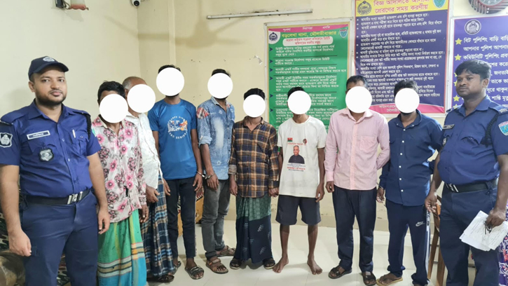 বড়লেখা পুলিশের অভিযানে ৯জন গ্রেফতার