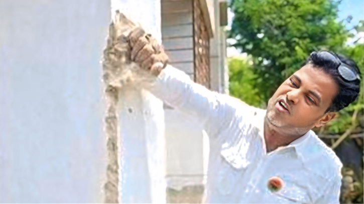হোসেনপুরে ভবন নির্মাণকাজে ভয়াবহ অনিয়মের অভিযোগ 