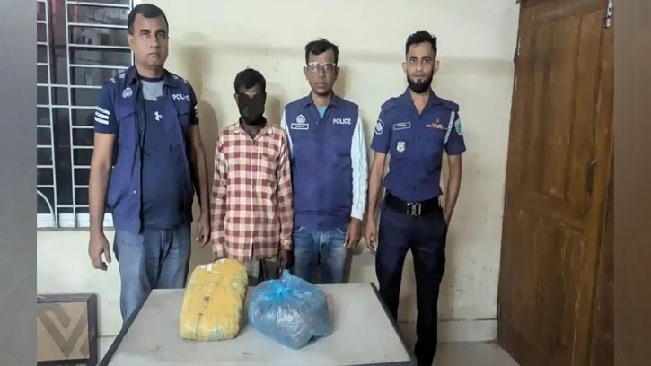 দুই কেজি গাঁজাসহ পঙ্খী মিয়া আটক
