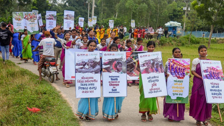 সাংবিধানিক স্বীকৃতির দাবি জানালো গাইবান্ধার আদিবাসী জনগোষ্ঠী 
