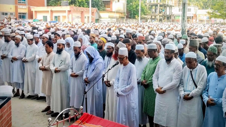 মাওলানা নোমানীর জানাজায় মানুষের ঢল, হত্যার প্রতিবাদে কর্মসূচী ঘোষণা
