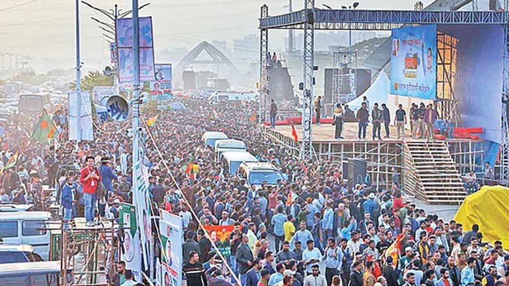 জুলাই ৩৬ এক্সপ্রেসওয়েতে সমর্থকদের ঢল, গণসংবর্ধনার প্রস্তুতি