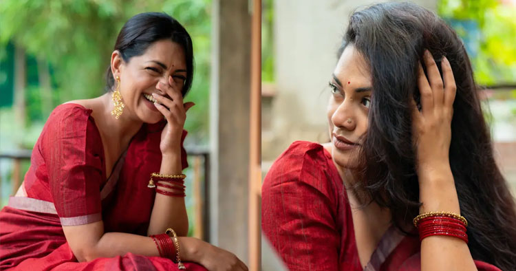 তিশার লাজুক হাসি নজর কাড়ল ভক্তদের