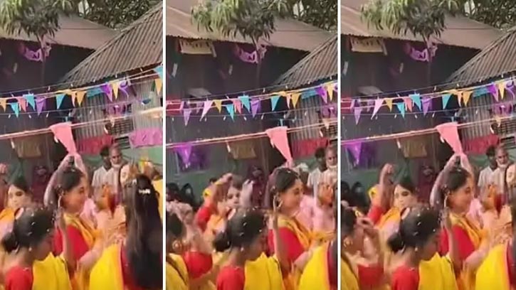 পূজা চেরির গায়ে হলুদের ভিডিও ভাইরাল