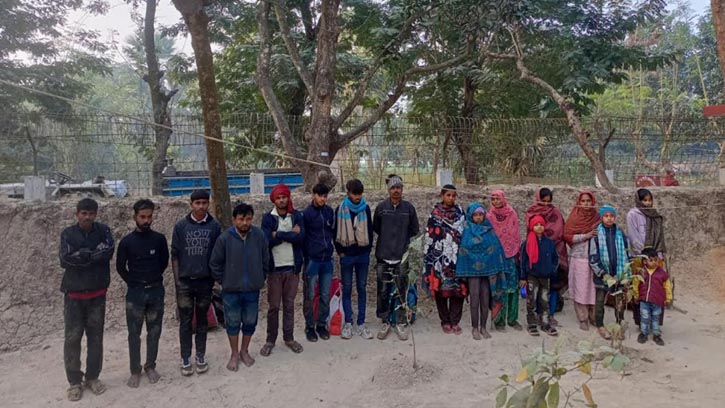 নারী-শিশুসহ ১৭ বাংলাদেশি চাঁপাইনবাবগঞ্জে পুশ ইন