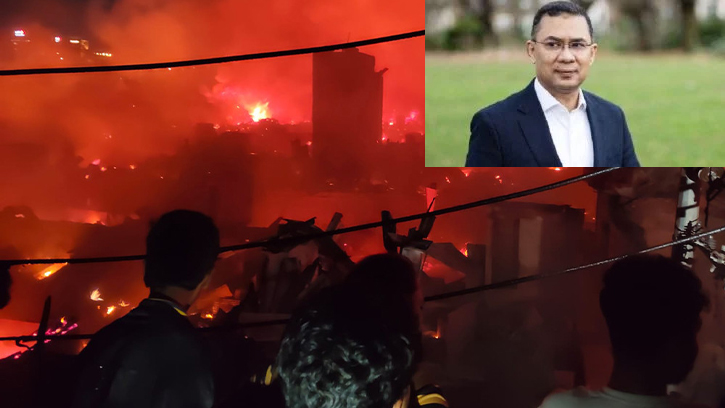 কড়াইল বস্তির ভয়াবহ আগুনে তারেক রহমানের জরুরি সহায়তার নির্দেশ