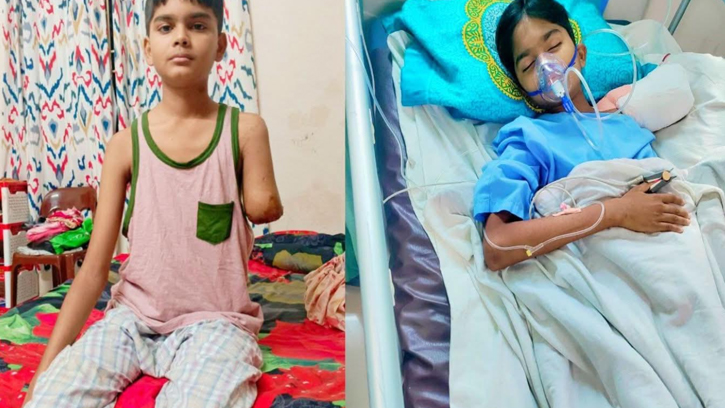 ভুল চিকিৎসায় শিশুর হাত হারাল, বাবার আর্তনাদে ভারী হাসপাতাল