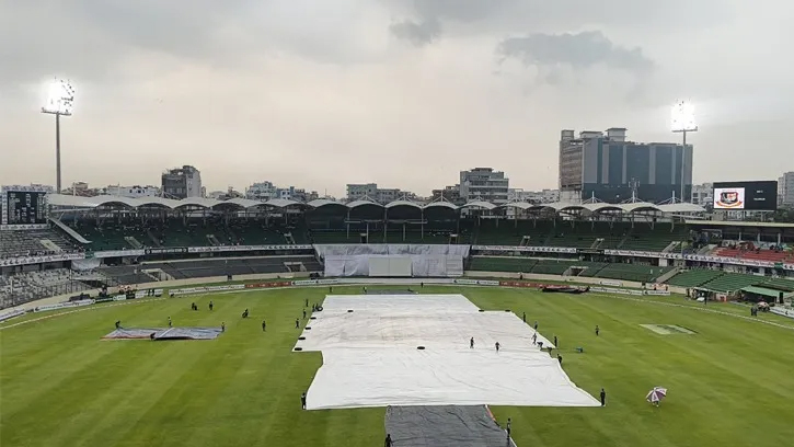 বাংলাদেশ-পাকিস্তান টেস্ট বৃষ্টির কারণে স্থগিত