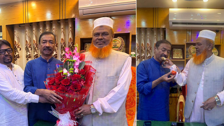 পরাজিত প্রার্থীর সঙ্গে শুভেচ্ছা বিনিময় বিএনপি সংসদ সদস্যের