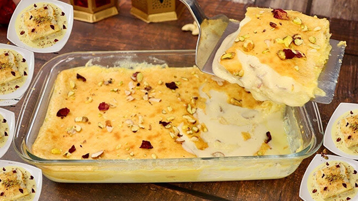 ঈদ স্পেশাল নরম কাস্টার্ড ব্রেড পুডিং