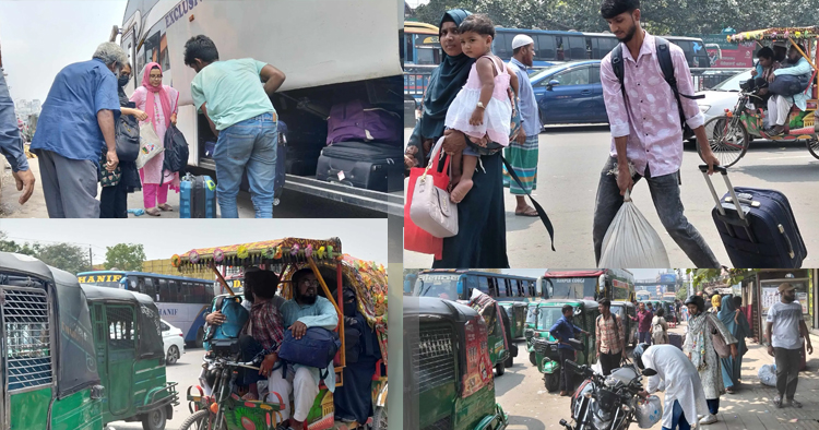 ঈদের ছুটি শেষে ঢাকায় ফিরতে হচ্ছে বাড়তি ভাড়া, বাস-সিএনজিতেও চাপ