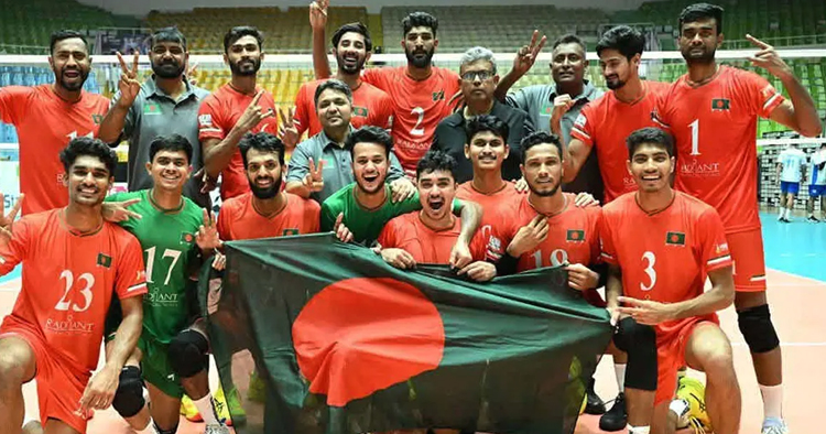 উজবেকিস্তানকে উড়িয়ে কাভা ভলিবল চ্যাম্পিয়নশিপের ফাইনালে বাংলাদেশ
