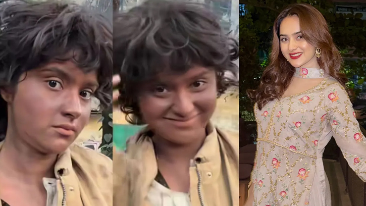 সোশ্যাল মিডিয়ায় ভাইরাল পাগলবেশে অভিনেত্রীর লুক