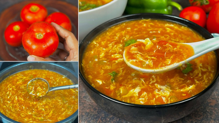 টক-ঝাল-মিষ্টি হেলথি টমেটো সুপ