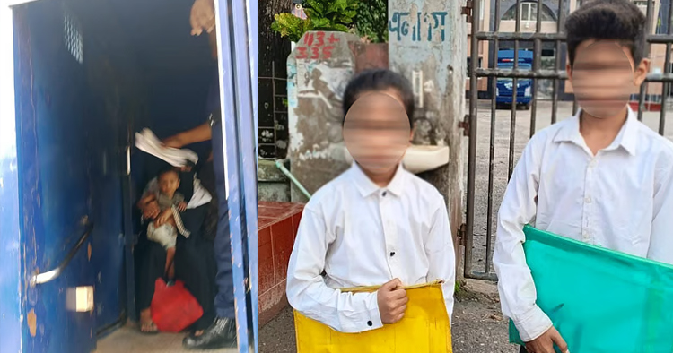দুধের শিশু নিয়ে কারাগারে মা, জেলের গেটে কাঁদছে দুই সন্তান