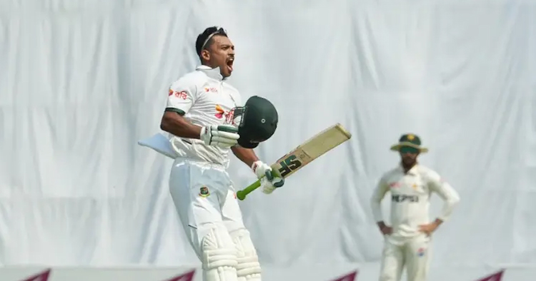 শান্তর দুর্দান্ত সেঞ্চুরিতে ঘুরে দাঁড়াল বাংলাদেশ, মুমিনুলের ব্যাটও জ্বলে উঠল
