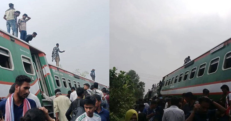 সান্তাহারে লাইনচ্যুত নীলসাগর এক্সপ্রেস, উত্তরবঙ্গের রেল যোগাযোগ বন্ধ