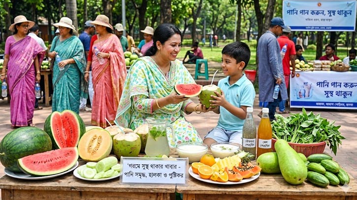 প্রচণ্ড গরমে স্বাস্থ্য সুরক্ষায় উপকারী কিছু খাবার